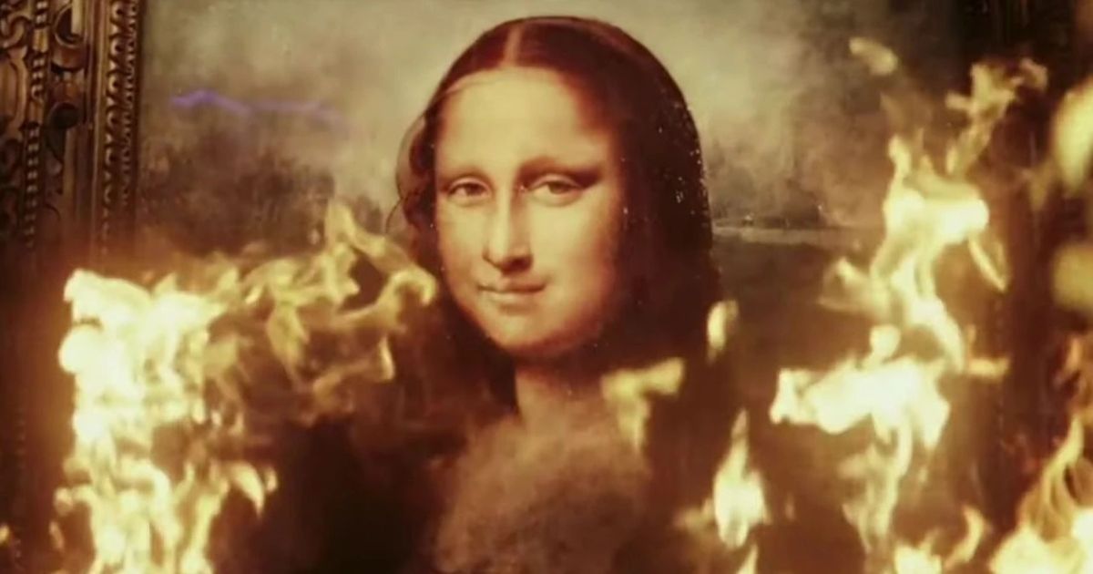 El fuego encendido por Klear quema la Mona Lisa