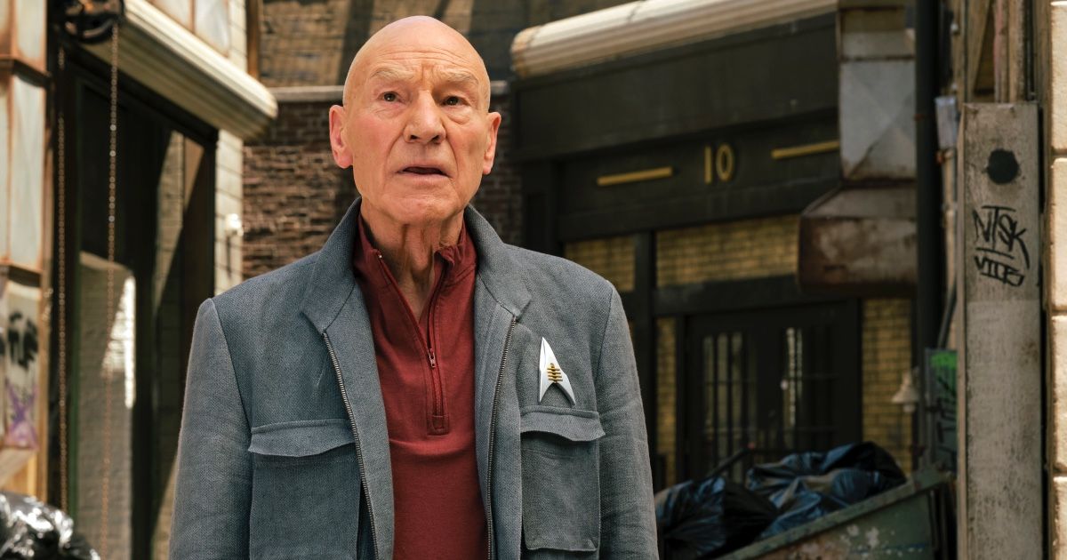 Patrick Stewart como Picard de la serie original de Paramount+ Star Trek: Picard