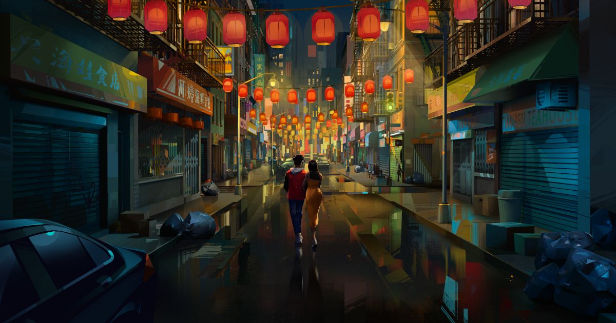 Kid Cudi pasea por Chinatown en Entergalactic en Netflix
