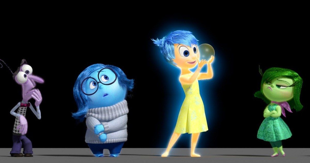 Emociones de diferentes colores en Inside Out de Pixar