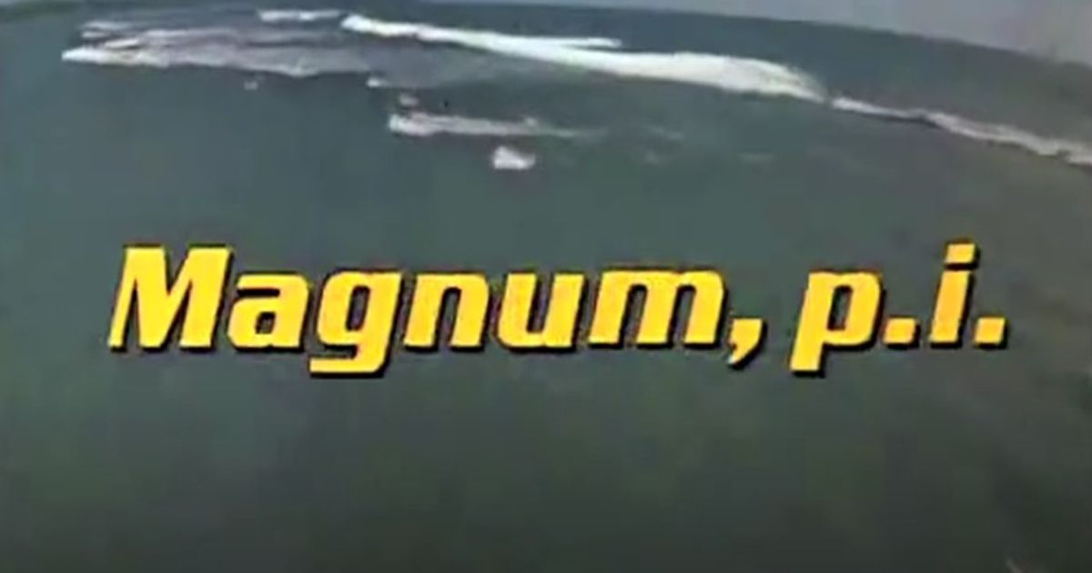 Magnum, logotipo de Pi sobre el agua