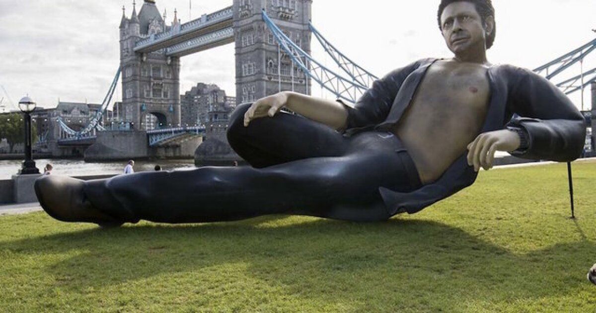 Estatua de Jeff Goldblum en Londres