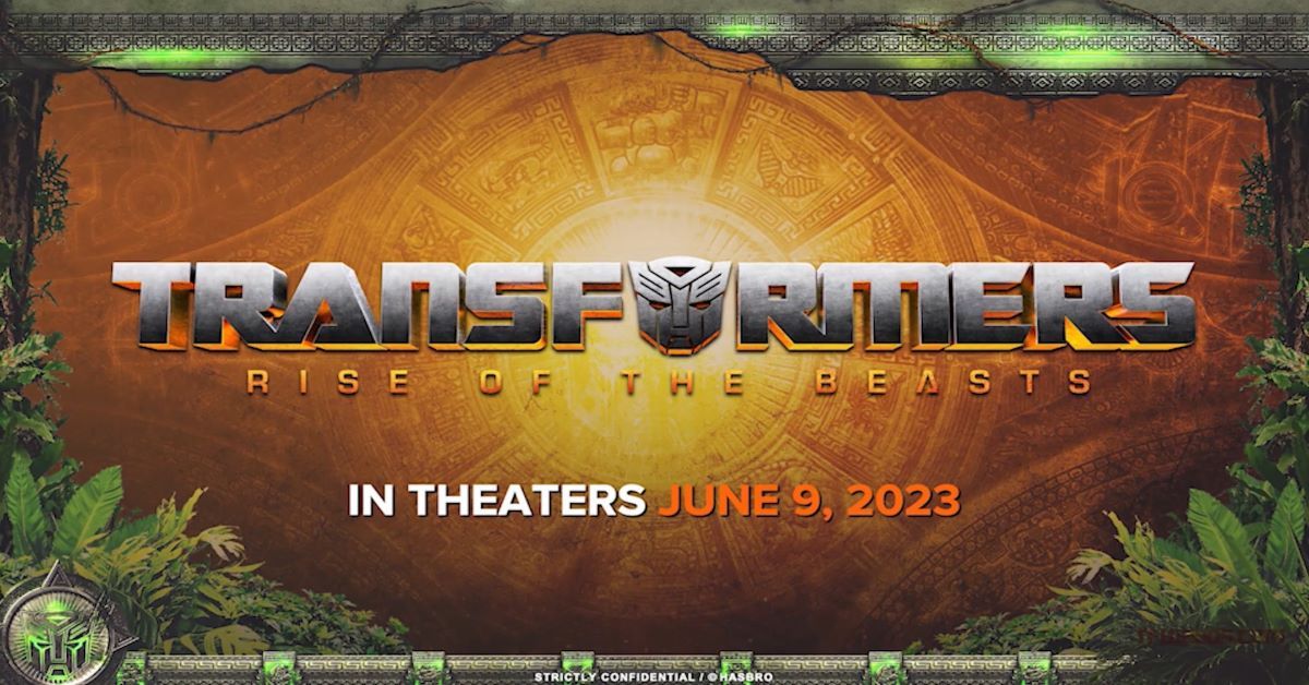 Nuevo logotipo de Transformers Rise of the Beasts